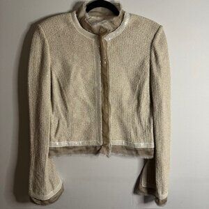 St. John Evening Sequined Tweed Jacket Size 14 NEW!!!